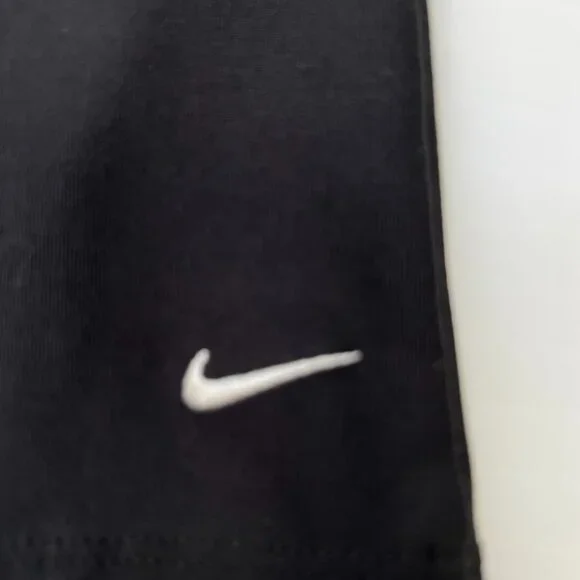 Vintage Nike Pant Women Medium Wide Leg Crop Swoosh 28x23 Gym Retro Y2K Core Ex - Picture 4 of 10